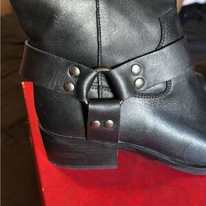 Black Leather Ankle Boots